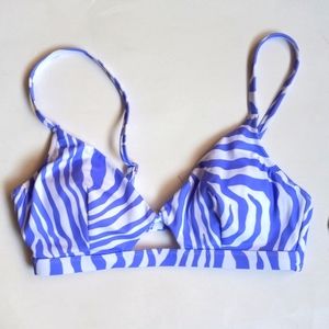 ZEBRA PRINT BIKINI TOP